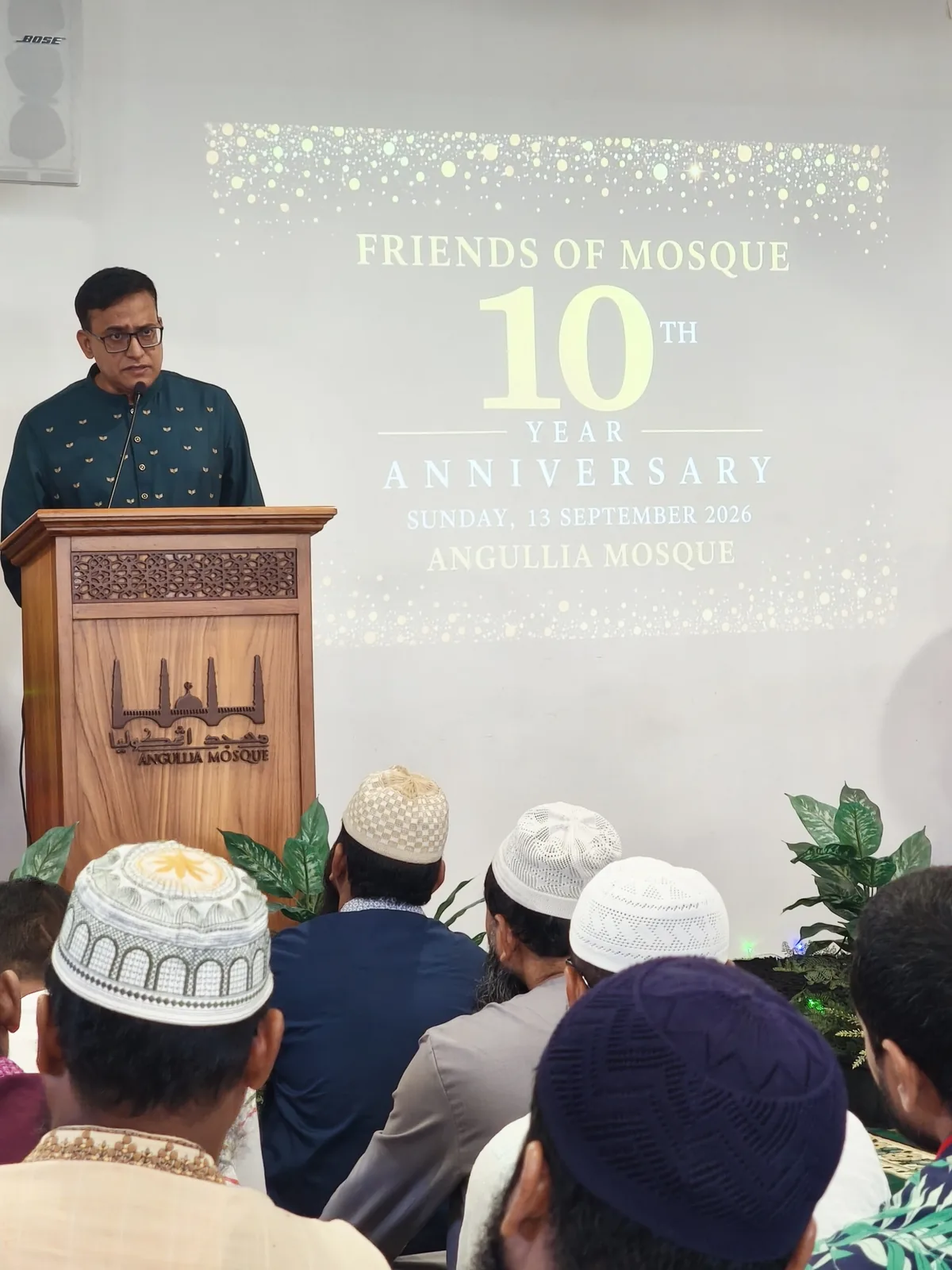 Guest speaking at the FOM 10th anniversary programme